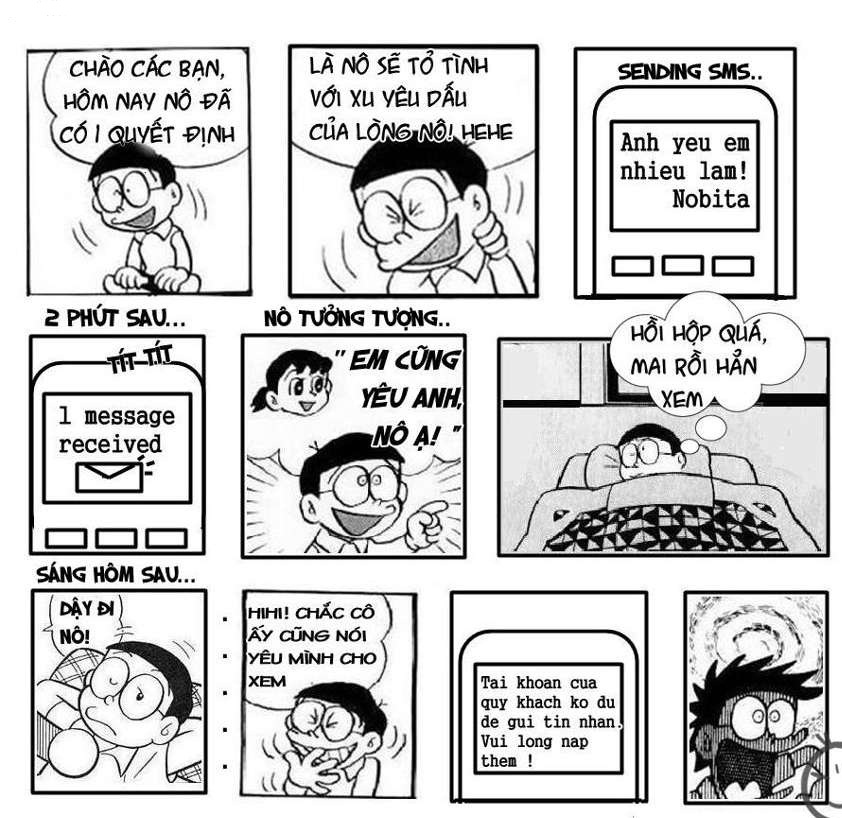 Ảnh chế Doremon bựa【Tình yêu, tình bạn Nobita làm Avatar 】